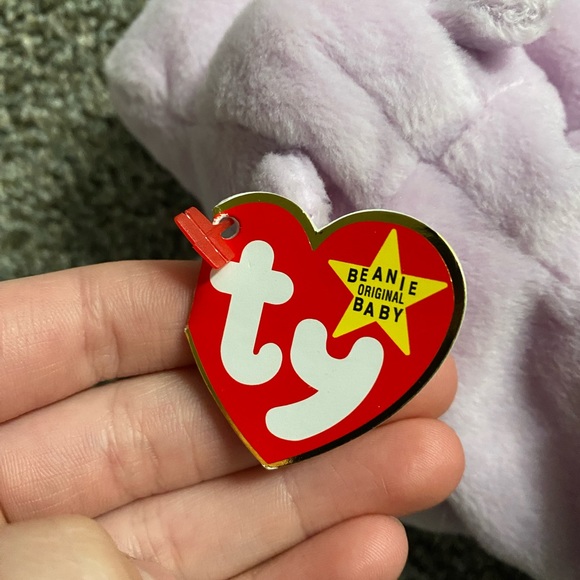 Happy the hippo Beanie Baby - Picture 3 of 4